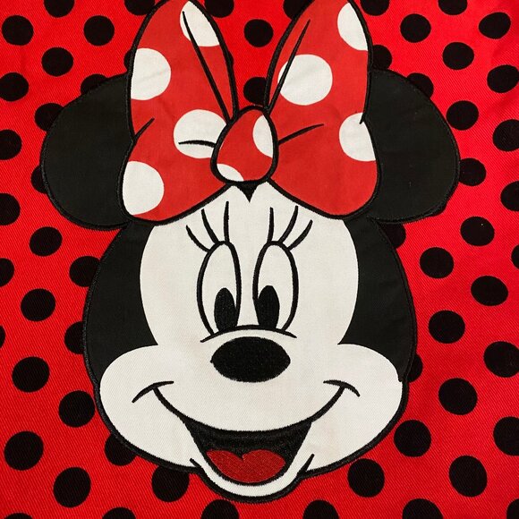 Disney Minnie Mouse Polka Dot Jean Jacket XL - Picture 5 of 9